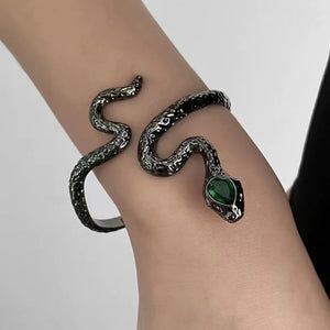 Open image in slideshow, Metal Spring-Loaded Bangle Bracelet

