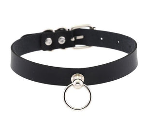 Open image in slideshow, Vegan Leather Lettered Collar w/ Leash Ring
