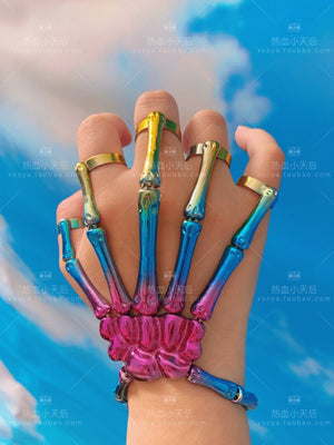 Open image in slideshow, Metal Skeleton Glove
