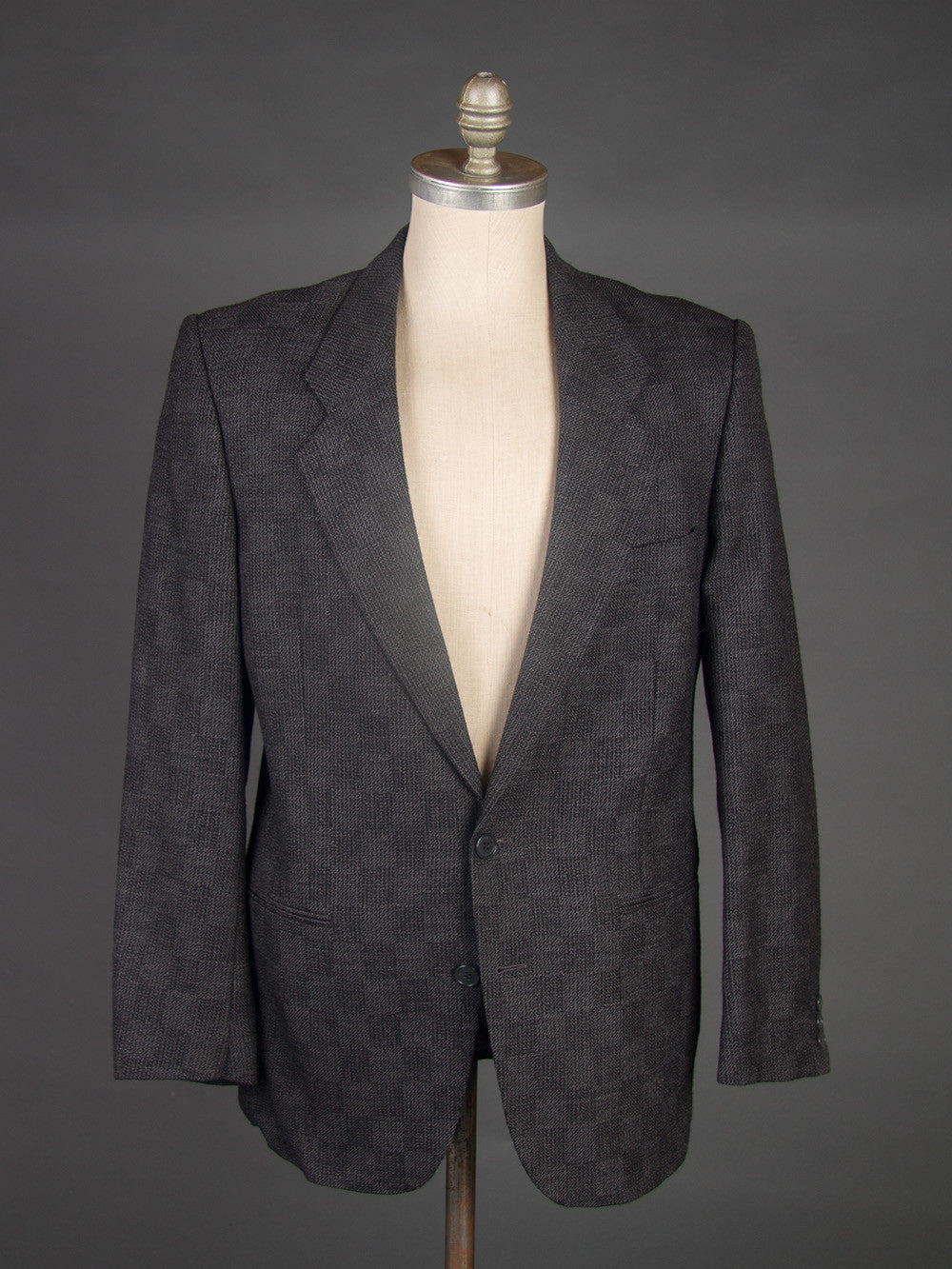 Men's Checked Tweed Sport Coat, Medium