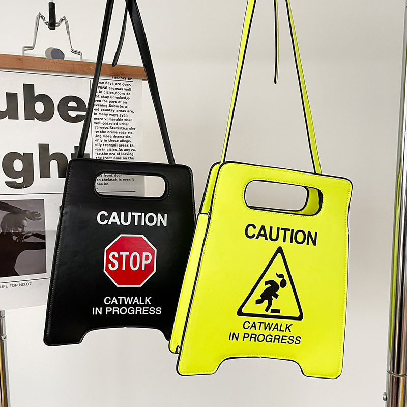 Caution Sign Purse