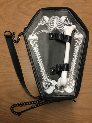 Coffin Purse w/ Bone Handle